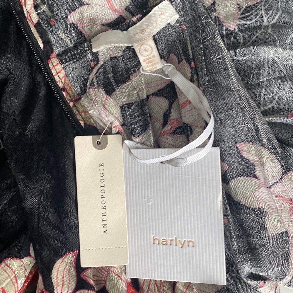 Anthropologie Harlyn Audria Jacquard Floral Jumpsuit Size Small - Picture 11 of 12